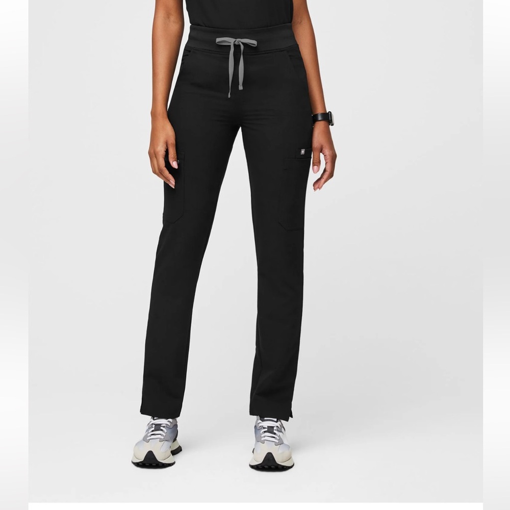Figs Black Yola High Waisted Scrub Pant